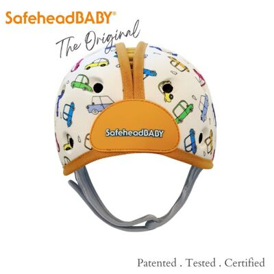 SafeheadBABY Casco morbido per bambini che imparano a camminare Caschi di sicurezza per bambini - Cars Orange