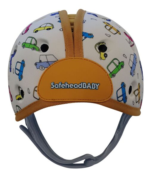 Baby Safety Helmet Ultra-Lightweight Soft Baby Helmet for Crawling Walking Cars Orange