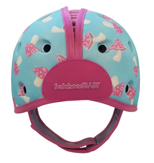 Baby Safety Helmet Ultra-Lightweight Soft Baby Helmet for Crawling Walking Mushroom Mint