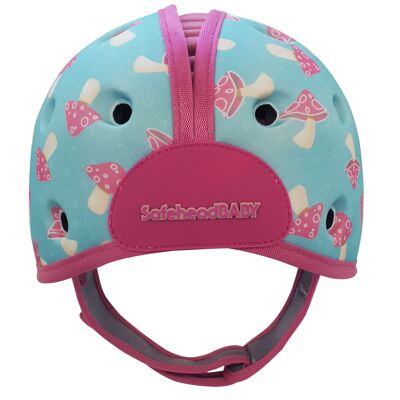 Casque de sécurité pour bébé, ultra léger, doux, pour ramper, marche, champignon, menthe