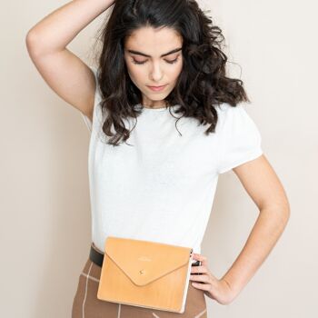 Mini sac pochette ceinture Angèle en cuir - Atelier BALTUS 3