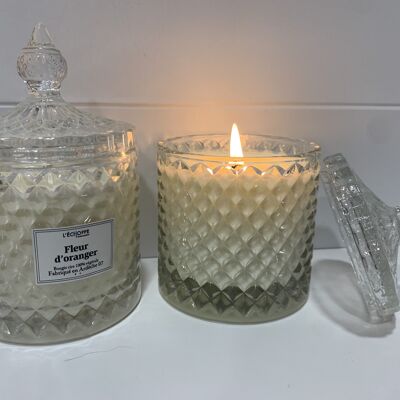 BONBONNIERE ORANGE BLOSSOM SCENTED CANDLE 200 G OF 100% VEGETABLE SOYA WAX