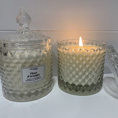 BONBONNIERE ORANGE BLOSSOM SCENTED CANDLE 200 G OF 100% VEGETABLE SOYA WAX