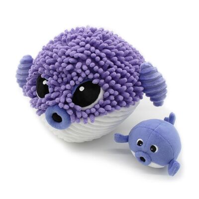 LE POISSON GLOBE MAMAN & BEBE VIOLET / THE BLOWFISH