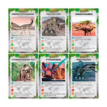 Grand Coffret 6 Dinosaures de Collection + Fiches Educatives - Dès 3 ans - STARLUX DINOPARK - 815035 3