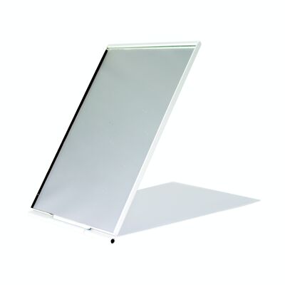 Miroir de voyage pliant en aluminium