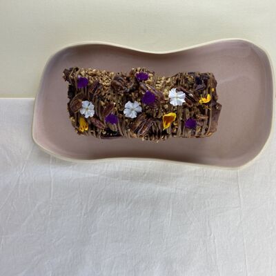 Pink serving dish