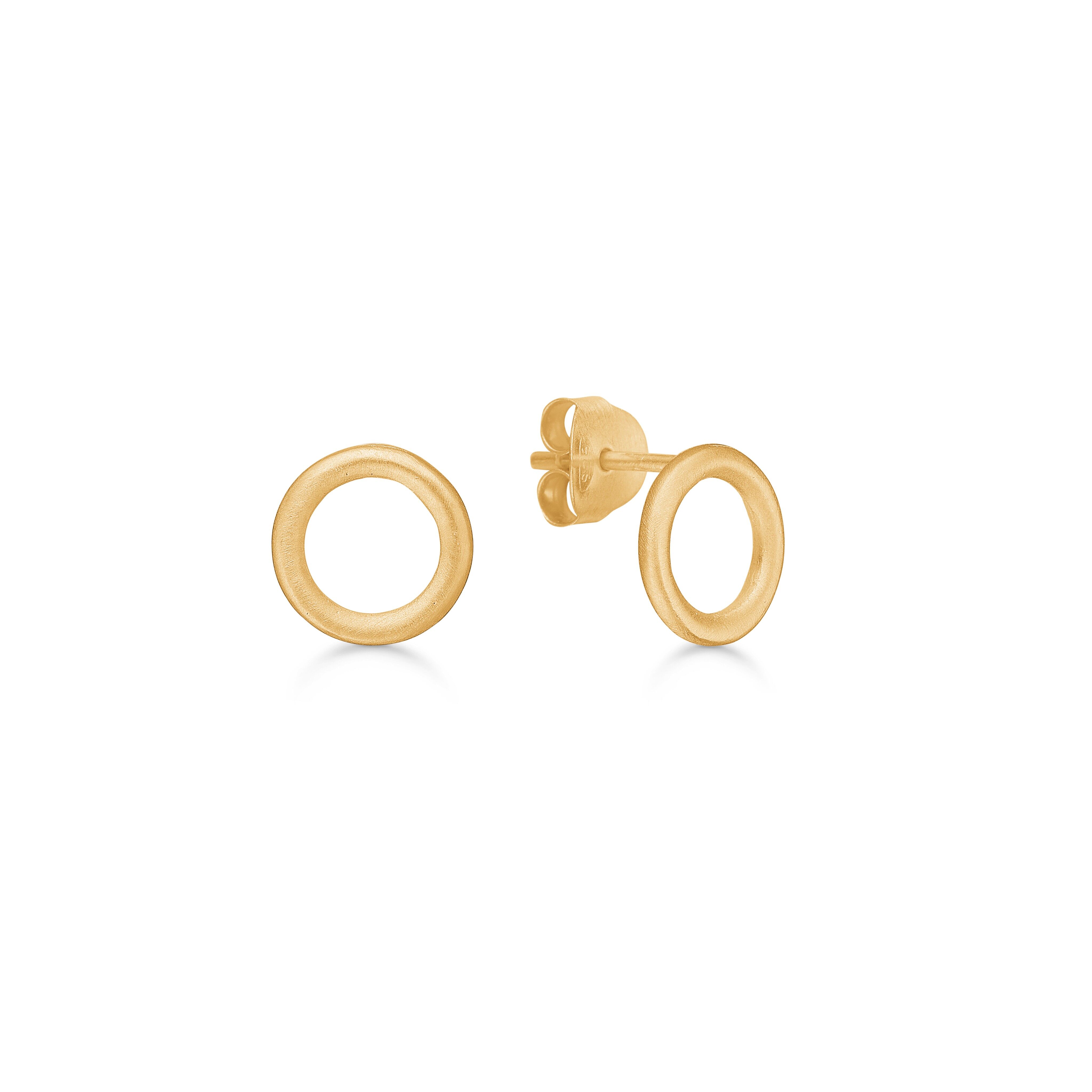 Riva ear stud Gold-plated sterling silver