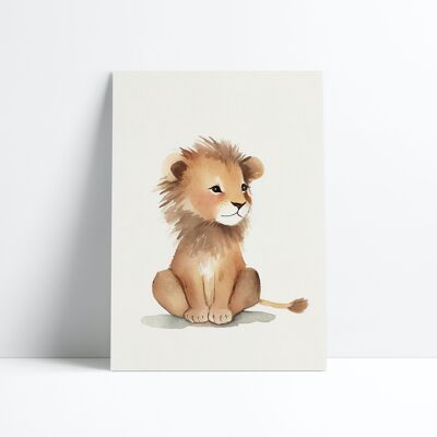 AFFICHE 30X40-Baby Lion