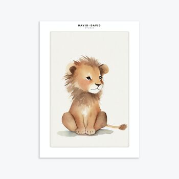 AFFICHE 30X40-Baby Lion 2