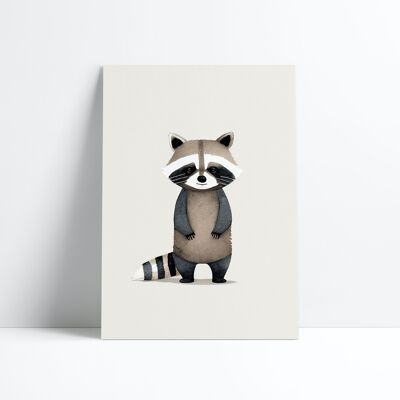 POSTER 30X40-Baby Raccoon