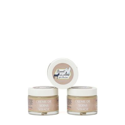 Face care cream with fresh and organic donkey milk