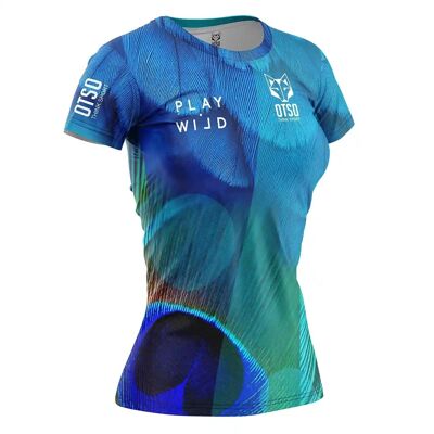 T-shirt de padel à manches courtes pour femme Blue Birds