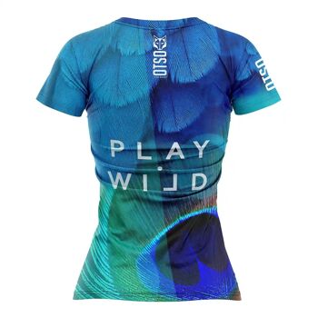 T-shirt de padel à manches courtes pour femme Blue Birds 2