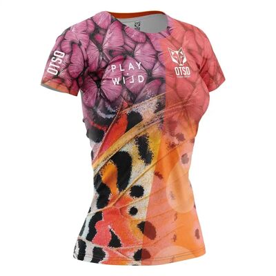 T-shirt da padel a manica corta da donna Wings