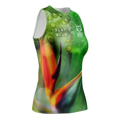 Camiseta de Padel Sin Mangas Mujer Paradise