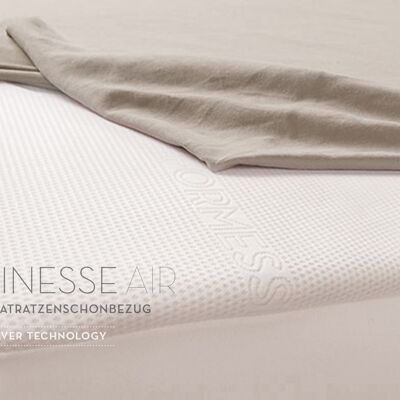 Satinesse Air SILVER - 90x210 cm - Wollweiss
