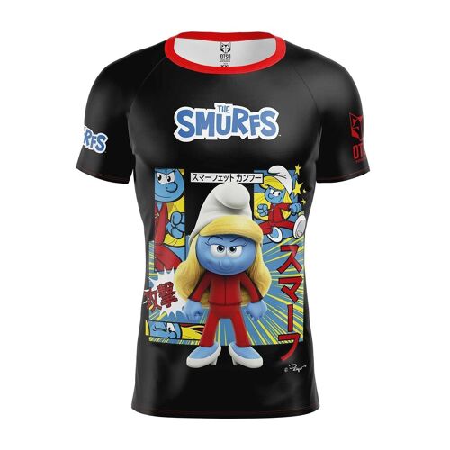 Camiseta Manga Corta Hombre Smurfs Manga Black