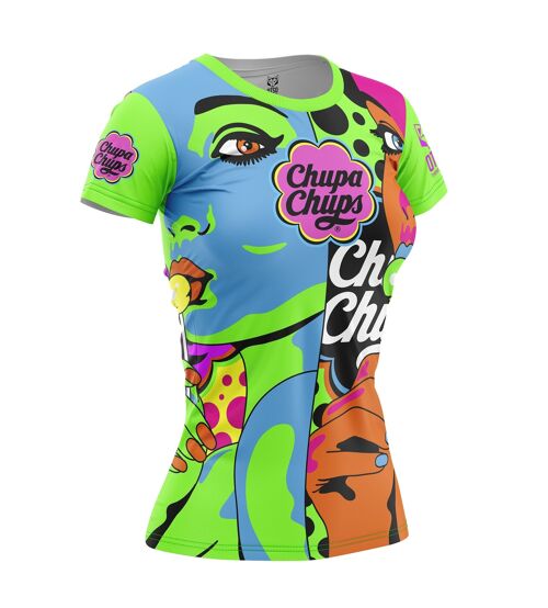 Camiseta Manga Corta Mujer Chupa Chups Warhool