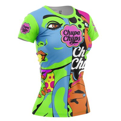 Camiseta Manga Corta Mujer Chupa Chups Warhool