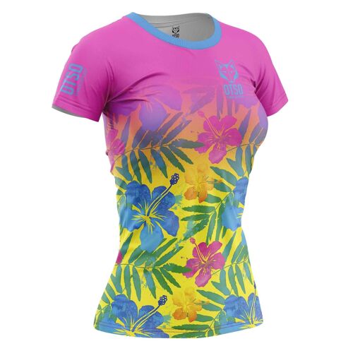 Camiseta Manga Corta Mujer Floral