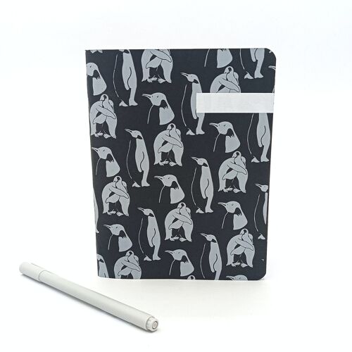 Papeterie Carnet Motif Pingouins 14 X 18 cm