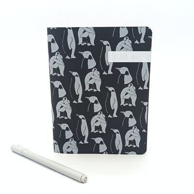 Schreibwaren-Notizbuch mit Pinguin-Muster, 14 x 18 cm
