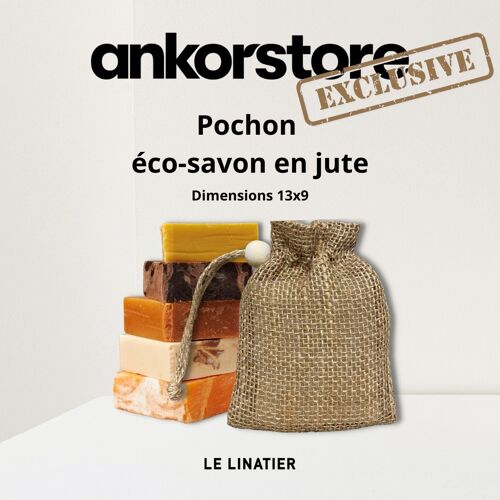 Pochon éco-savon en jute