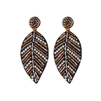 Boucles d'oreilles colorées à franges Boho 9