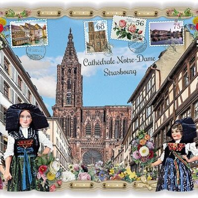 La France - Strasbourg  -Cathédrale Notre-Dame 2 (SKU: PK8004)