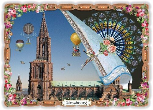 La France - Strasbourg - Cathédrale Notre-Dame 1 (SKU: PK8001)