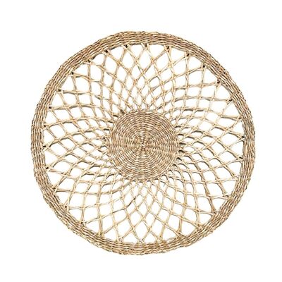 Round Placemat - Bamboo - Natural - Hand made - The Natural Placemat – Hippie Monkey