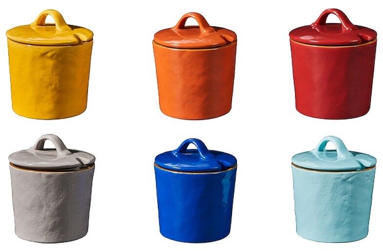 Colored Pots - Set of 6