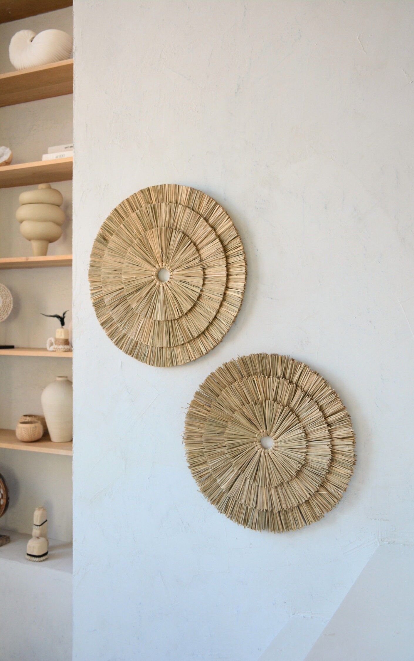 Round Wall Decor - Seagrass Natural - Hand Made - The Seagrass Plate - L - Hippie Monkey