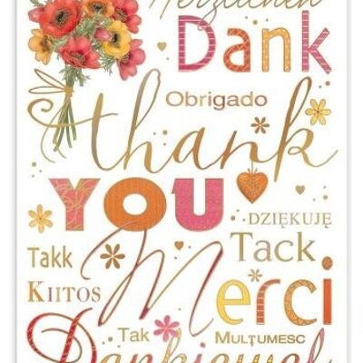 Thank you - Merci - Thank you (SKU: XL9688)