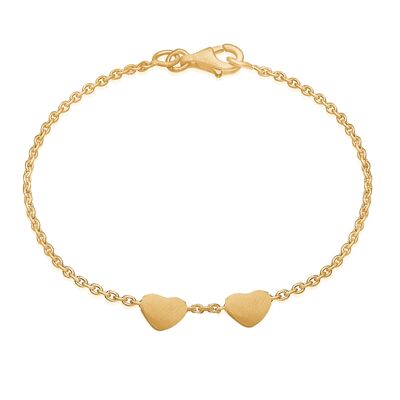 Pulsera corazón amor - 2 corazones I