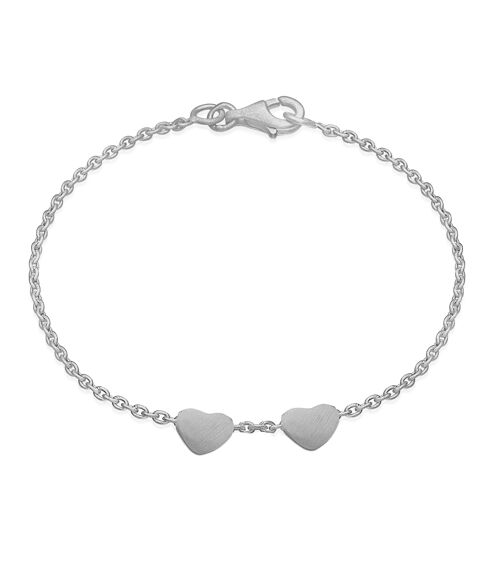 Love heart bracelet - 2 hearts II