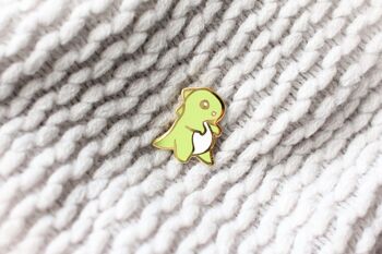 Dinosaure vert | Broche en émail dur T-Rex | Insigne d'épingle en émail dur pour collectionneurs | Cadeau d'anniversaire esthétique Kawaii pour elle | cadeau de Noël 2