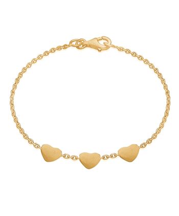 Bracelet coeur d'amour - 3 coeurs I 1