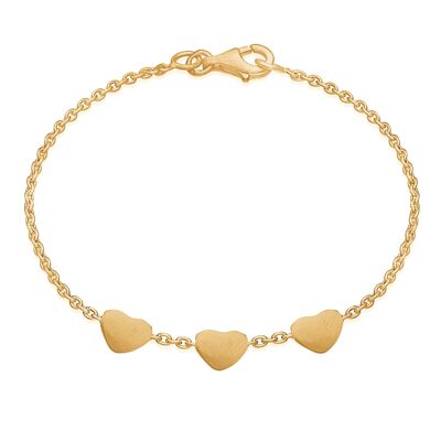 Love heart bracelet - 3 hearts I