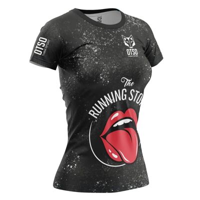 T-shirt à manches courtes Running Stones pour femme
