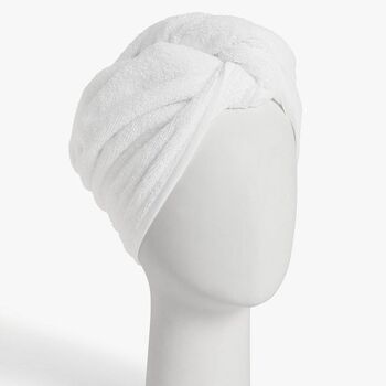Lot de 2 serviettes pour cheveux - 100 % coton 10