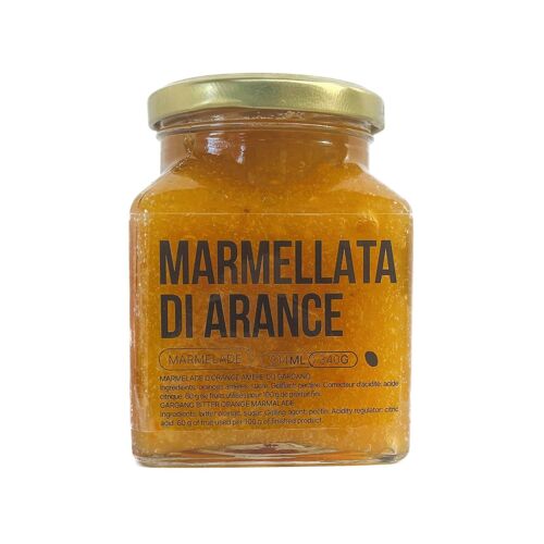 Marmelade - Marmellata di arance amare - Marmelade d'orange amère du Gargano (340g)