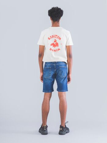 SHORT EN JEAN HOMME JAY VINTAGE BLEU FONCÉ 4