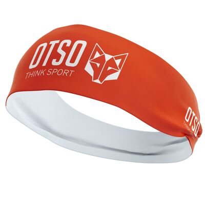 OTSO Sport Fluo Orange / White Headband