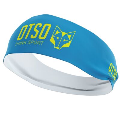 OTSO Sport Stirnband in Hellblau/Fluogelb