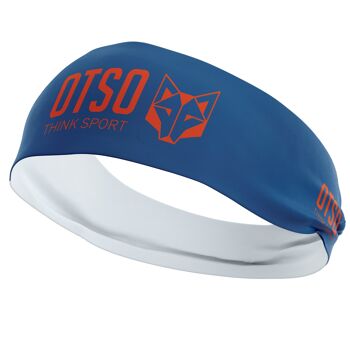 Bandeau OTSO Sport Bleu Marine / Orange Fluo 1