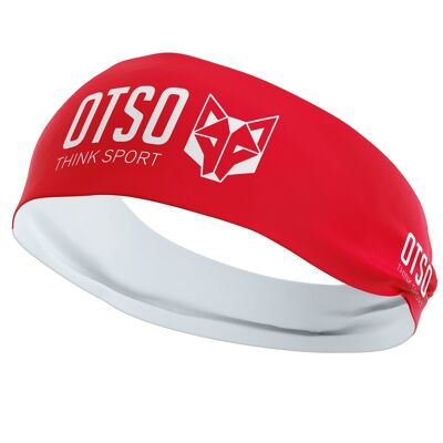 OTSO Sport Rot/Weißes Stirnband
