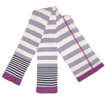 Leggings pour enfants >>Lavender Stripes<< 1