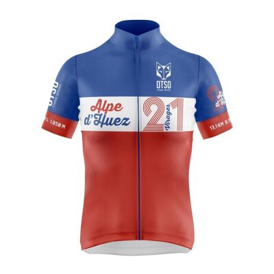 Alpe D'Huez Maillot Cyclisme Femme Manches Courtes